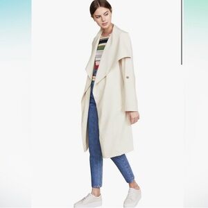Soia & Kyo Beige Belted Coat
